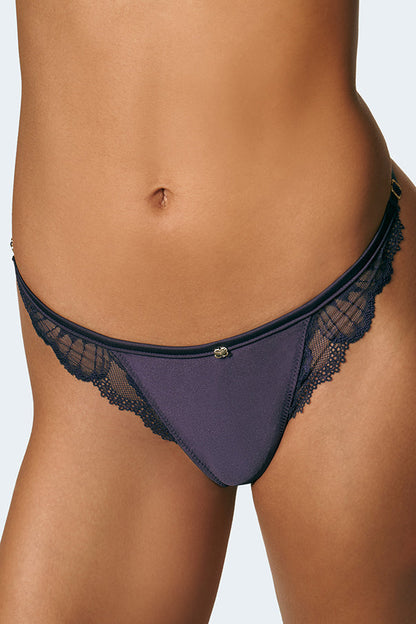 The Out of Line Low Rise Satin Thong