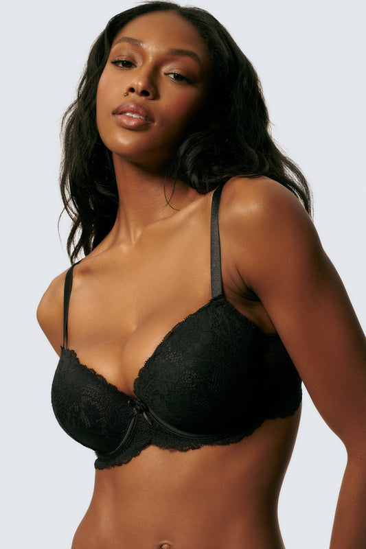 Forever Yours Lightly Lined Lace Demi Bra