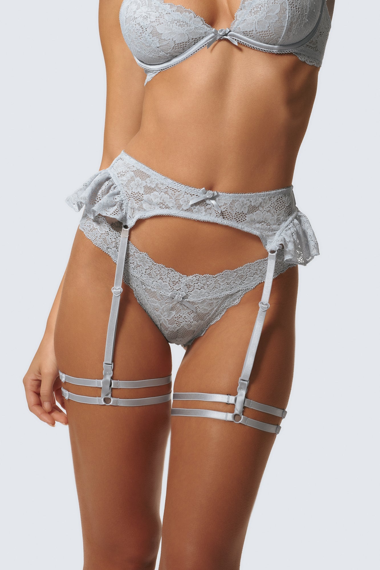 Spur of The Moment Frill Garter Belt