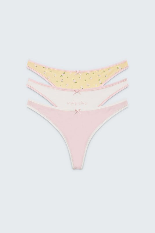 Sunday Morning Thong Panty Pack