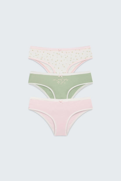 Flower Girl Cheeky Hipster Panty Pack