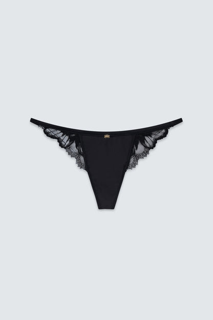 The Out of Line Low Rise Satin Thong