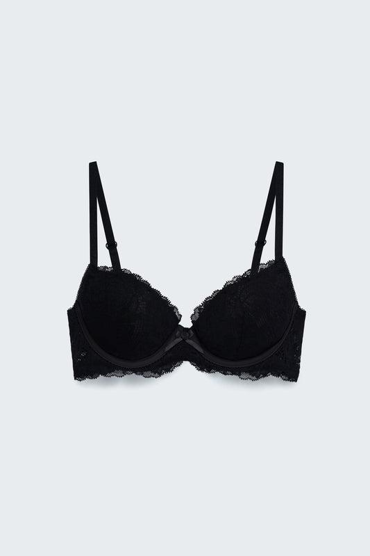 Forever Yours Lightly Lined Lace Demi Bra